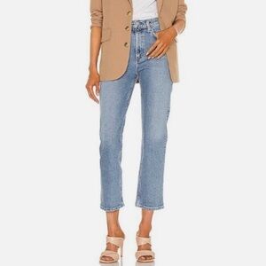 Agolde Wilder Mid Rise Comfort Straight Jeans in Cascadia Size 24